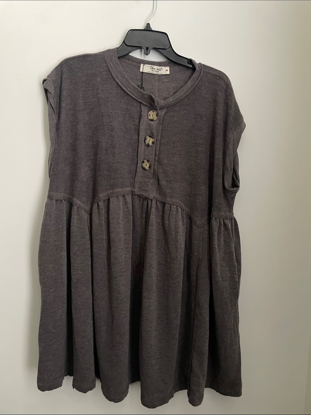 Three Bird Nest The Nest Sweet Nothings Baby Doll Dress Medium Henley Button